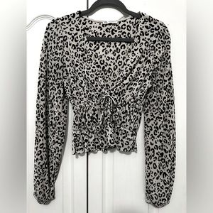 Zara Cheetah Blouse